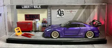 1/24 스카이라인 35GT-R 커스텀 LBWK 사양 차고 디오라마