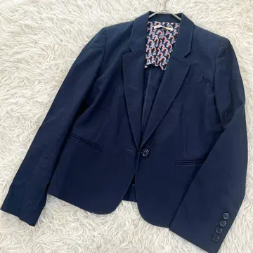 폴앤조 테일러드 자켓 면100 36 네이비