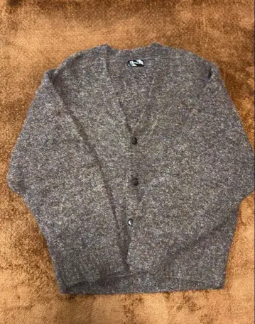 NULL 부클 니트 가디건 M 미사용