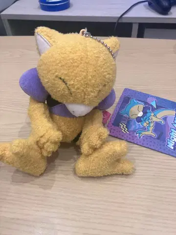 포켓몬 봉제 인형 옐로우 컬러 보라색 악센트