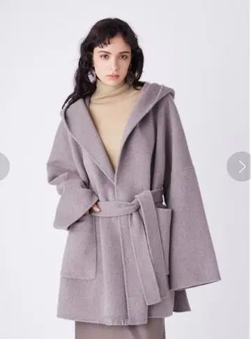 Mila Owen 하프 기장 판초풍 리버 코트