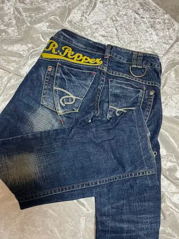 REDPEPPER 다크 블루 스트레이트 데님 자수 24