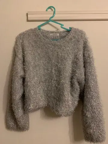 JEANASS 실버 퍼풍 스웨터