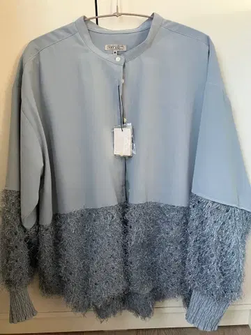 니코앤드 택 포함 새상품 밴드 카라 모케 벌룬 블라우스