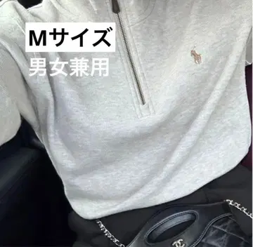 polo 랄프 로렌 하프 지퍼 포니 원 포인트 후드티 베이지