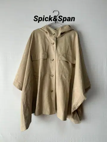 Spick&Span 페이크 스웨이드 판초
