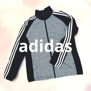 새상품급 adidas 하운드투스 패턴 집업 자켓