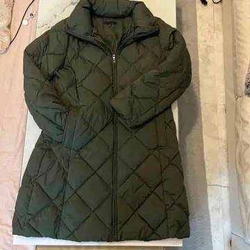 유니클로 올리브 그린 퀼팅 다운 자켓 XL