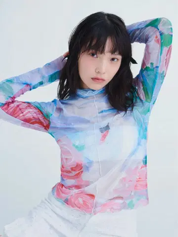 POPPY 스완 시스루 상의 아사기니뇨