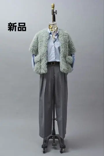 새상품 푸들 자켓 민트 그린