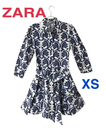 ZARA 플로럴 패턴 셔츠 드레스 XS