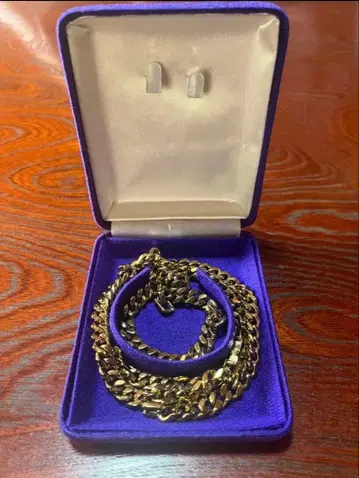 금 체인 목걸이 3개 세트