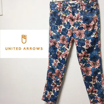 [ 구제 의류 ] UNITED ARROWS 꽃 올 패턴 팬츠