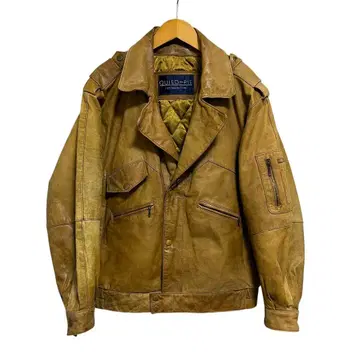 MC3 90s QUIED-PIE A-2 가죽 플라이트 자켓