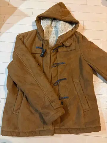 TK MIXPICE 브라운 더플 코트 M