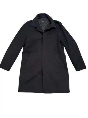 NANO UNIVERSE 블랙 체스터 코트