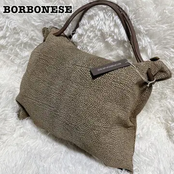택 포함 컨디션 최상 BORBONESE 숄더 백 스웨이드 가죽