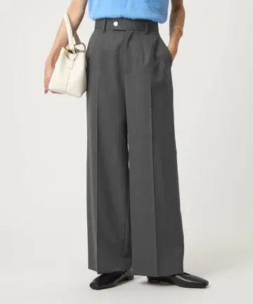 그리드 스트레이트 팬츠 -워셔블- 그린 라벨 릴랙싱