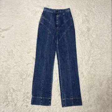 FETICO 페티코 하이라이즈 스트레이트 데님 블루 S