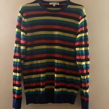 J.W. Anderson 레인보우 스트라이프 긴팔 니트 L