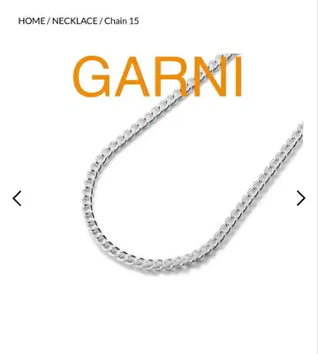GARNI 체인 15 실버 체인 목걸이