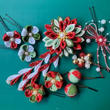 츠마미자이쿠 머리 장식 시치고산 성인식