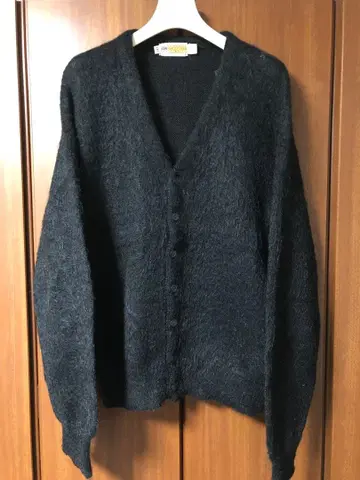 60 70년대 빈티지 모헤어 가디건 DRUMMOND 블랙 M