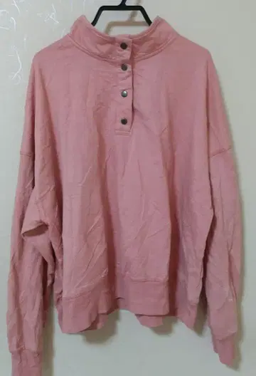 Como 빈티지 핑크 하이넥 트레이닝복 XL