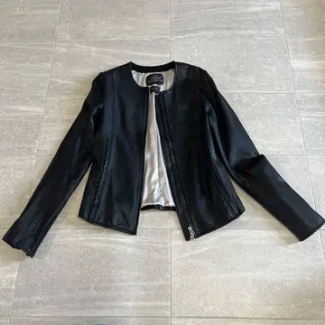 시시 블랙 가죽 자켓 소가죽 XS 사이즈
