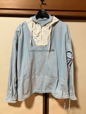 J.CREW 2톤 아노락 샴브레이 자이언트 택