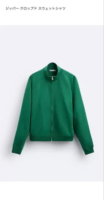 집업 그린 스웨트 셔츠