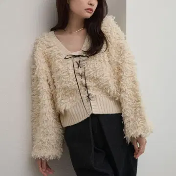 raffime 라피미 2WAY 루프얀 니트 가디건 아이보리