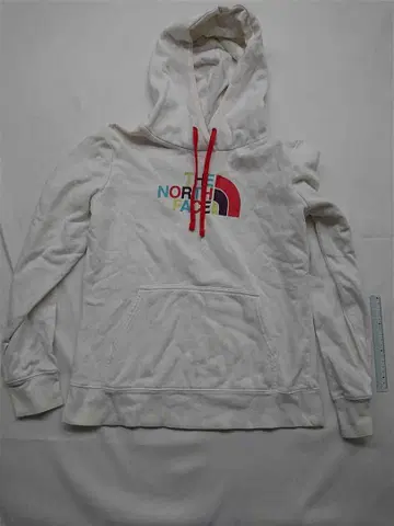 더 노스 페이스 풀오버 후드티 화이트 계열 여성용 M