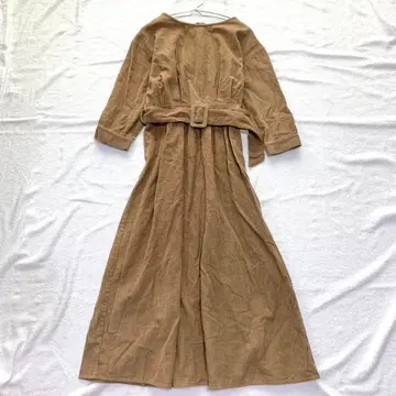 [어반 리서치] 코듀로이 원피스 7부 소매 면 100% 뒷지퍼 F