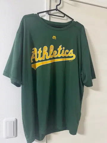 마제스틱 majestic 게임 셔츠 MLB 애슬레틱스 XL