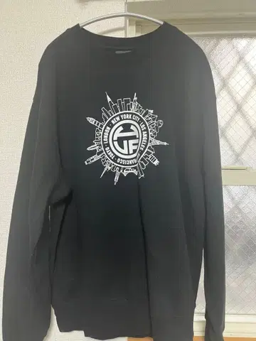 HUF 블랙 크루넥 맨투맨 L