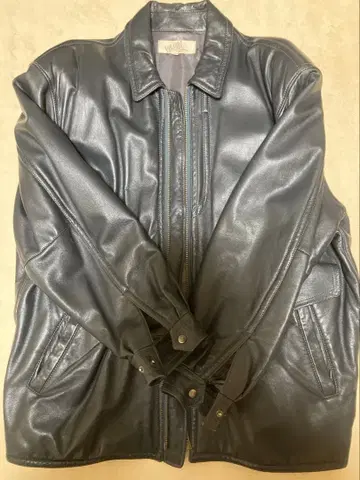 FAR EAST LEATHER 블랙 가죽 자켓 천연 가죽