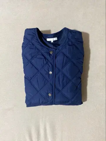 네이비 퀼팅 자켓