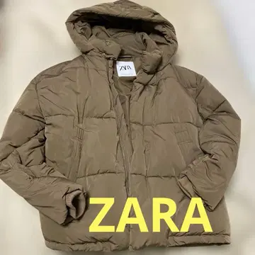 ZARA 다운 자켓 여성용 브라운 L