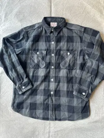 봉쿠라 워크 플란넬 셔츠 블랙/그레이 42