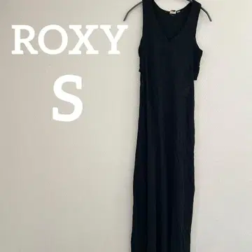 ROXY [ S ] 블랙 슬리브리스 롱 원피스 록시