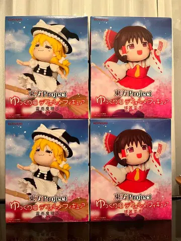 동방Project 유유코풍 SD 피규어 레이무와 마리사 4체 세트
