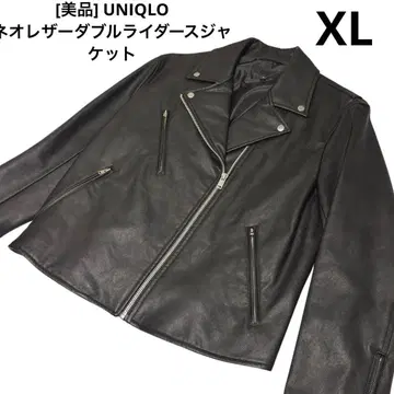 [새상품급] 유니클로 네오가죽 더블 라이더 자켓 XL 사이즈