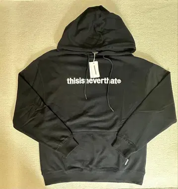 thisisneverthat 블랙 후드티 남녀 공용 S M L XL