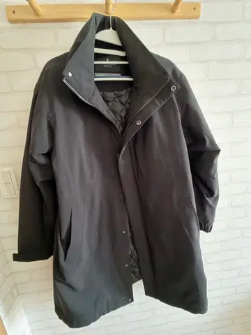 니시카와 다운 nano universe 롱다운 코트