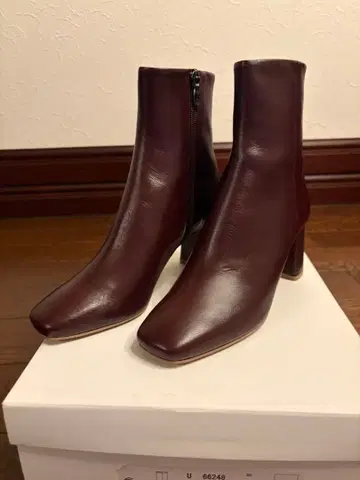 [ 미사용 ] DIANA 다이애나 숏부츠 와인 23.5 U66248