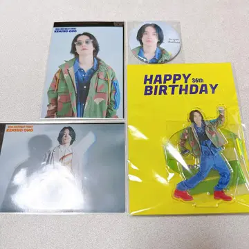 오노 켄쇼 벌스데이 브로마이드 아크릴 스탠드 캔뱃지 36th