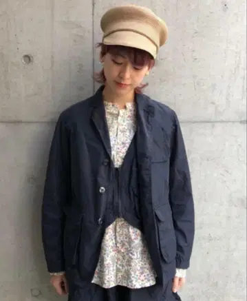 [ 새상품급 ] BEAMS BOY 메모리 네이비 블레이저 자켓