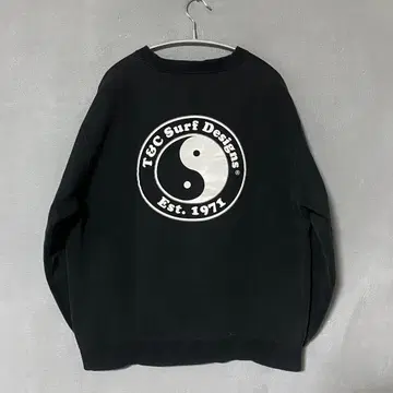 00s 타우칸 페이드 블랙 L 빈티지 맨투맨