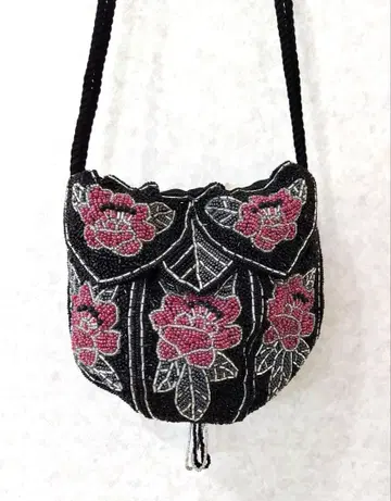 비즈 백 복조리 블랙 숄더 스트랩 숄더 중국